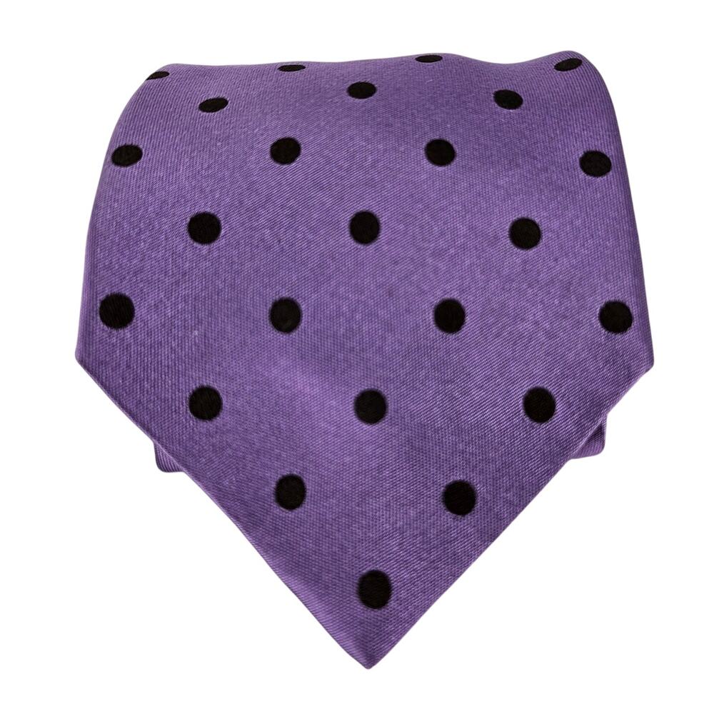 VINTAGE MICKY MILANO HAND MADE 100% SILK TIE 4" - ORIGINAL SCOTT & CO PRICE TAG
